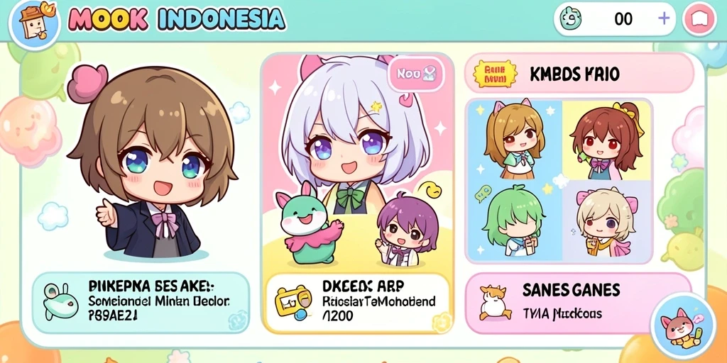 Tampilan menu awal game JURAGAN404 yang menarik.